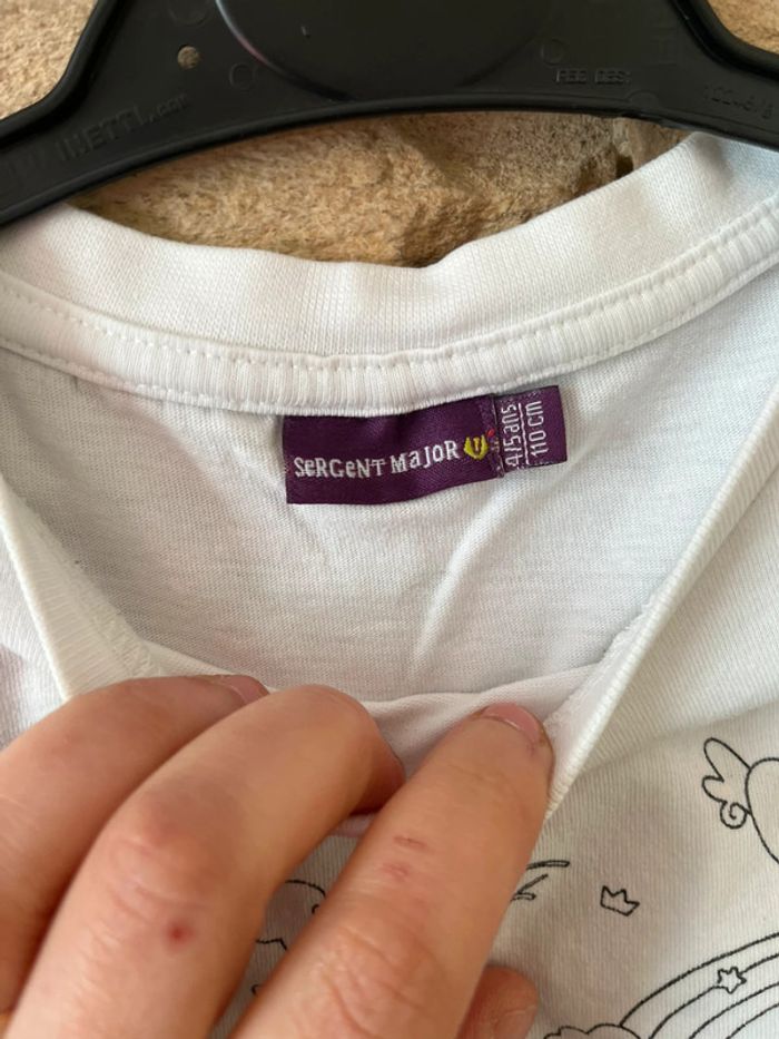 T-shirt sergent major 4-5 ans - photo numéro 3