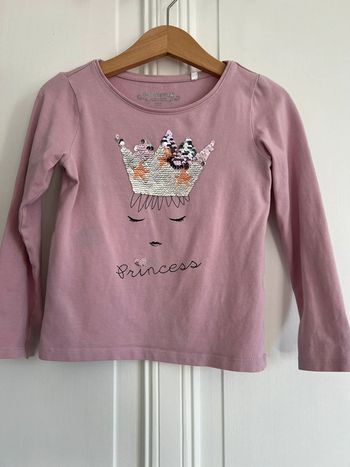T-shirt manches longues rose orchestra 5 ans