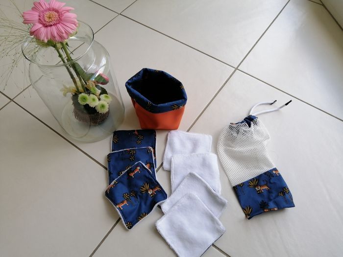 Lot panier lingettes filet