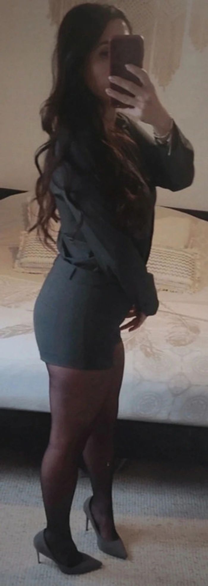 Magnifique combinaison short chemisier Zara gris S - photo numéro 3
