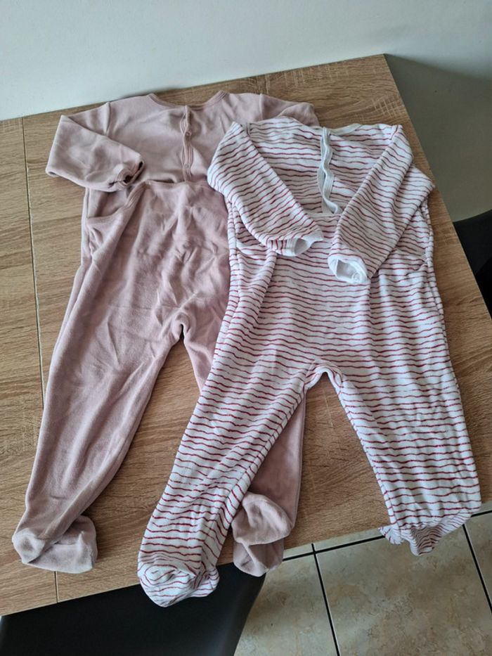 Lot de 2 pyjamas hiver 24 mois Petit Bateau - photo numéro 3