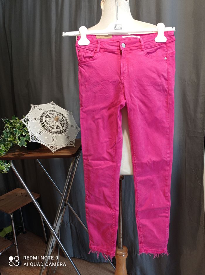 jean rose de zara 36 réf 512 K5 - photo numéro 1