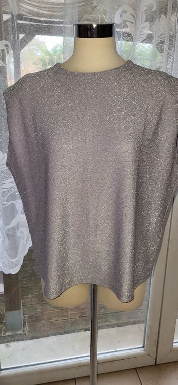 Tee-shirt pailletée violet jennyfer L