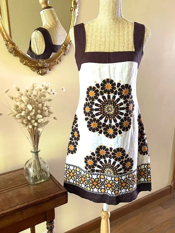 Robe vintage d'Été à Motifs seventies - Promod - Taille 38 - photo numéro 2