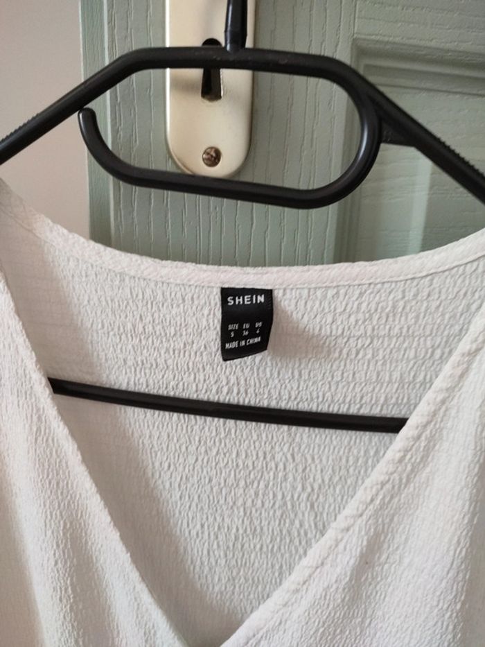 Blouse mi longue blanche - photo numéro 2