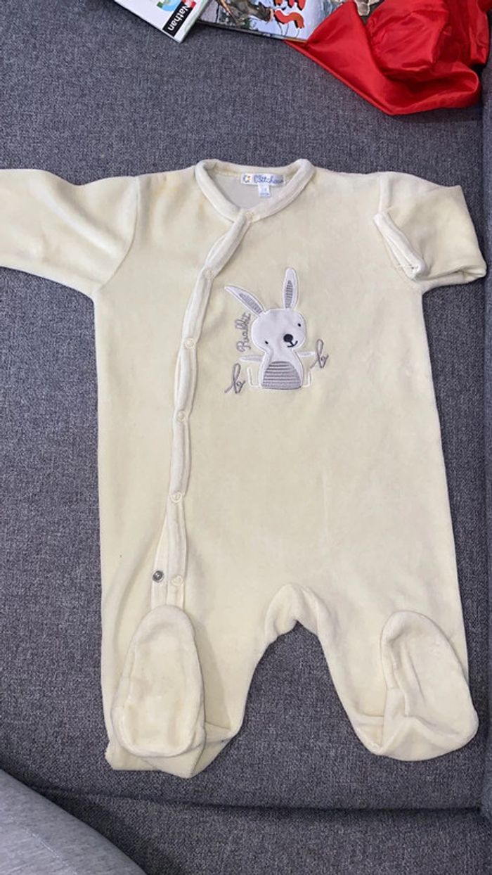 Pijama grenouillère velours