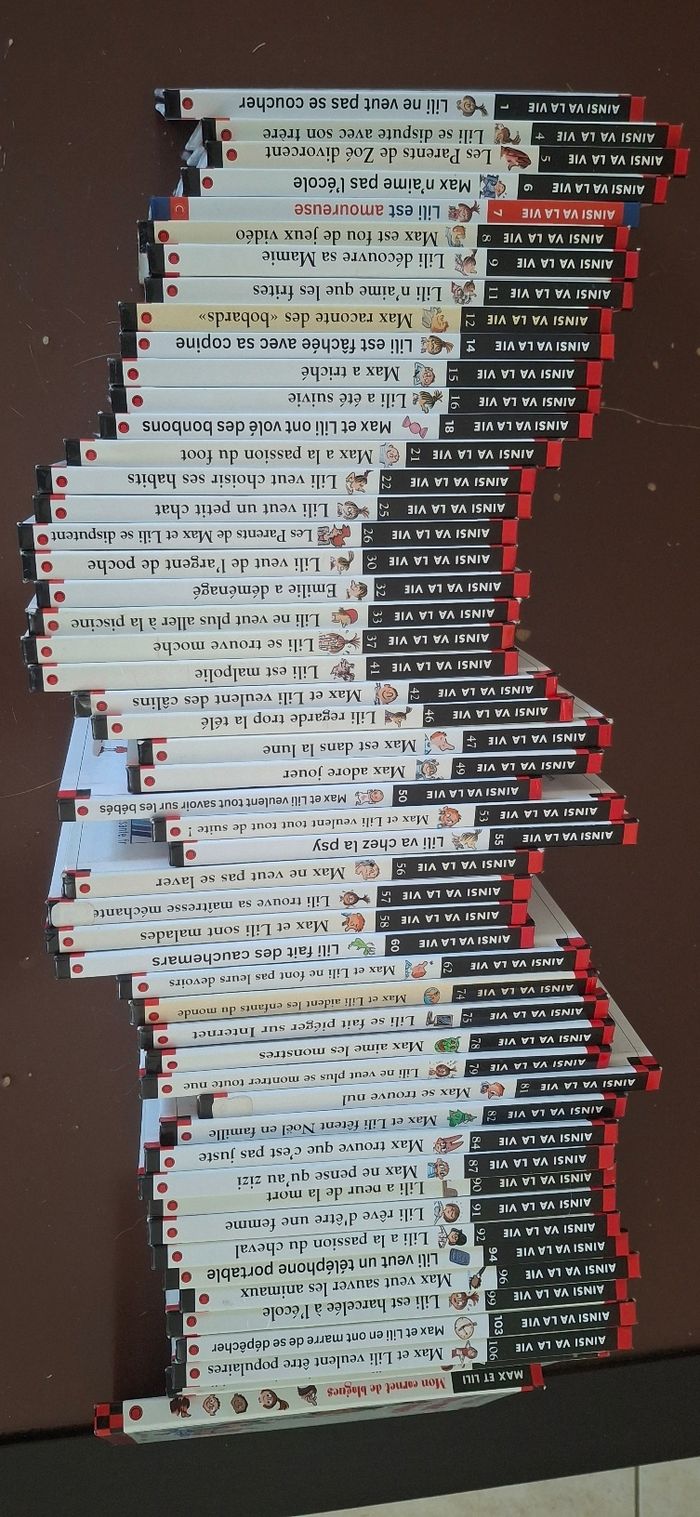 Lot 50 livres Max et Lili – Ainsi va la vie – Très bon état