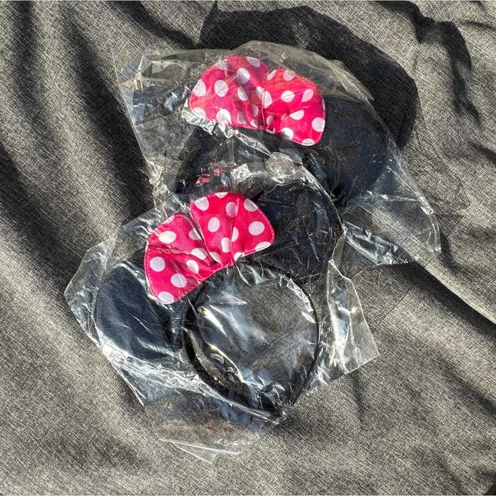 Lot 2 serre-têtes Minnie fuchsia taille unique NSE