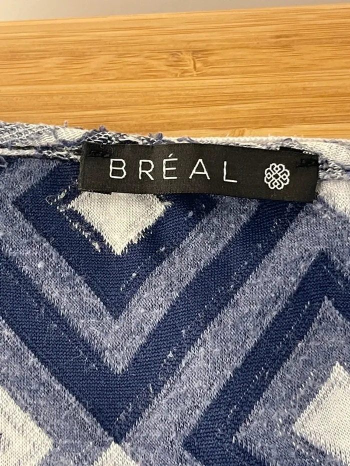 Tee-shirt bleu et blanc Bréal - photo numéro 4
