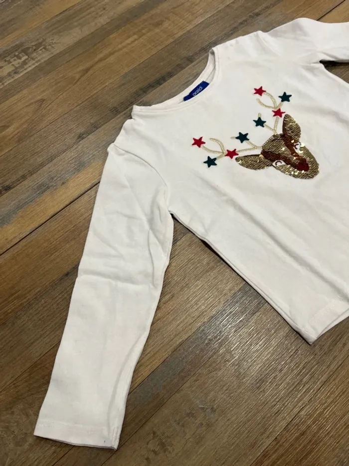 Ensemble jupe t-shirt renne Noël - photo numéro 5