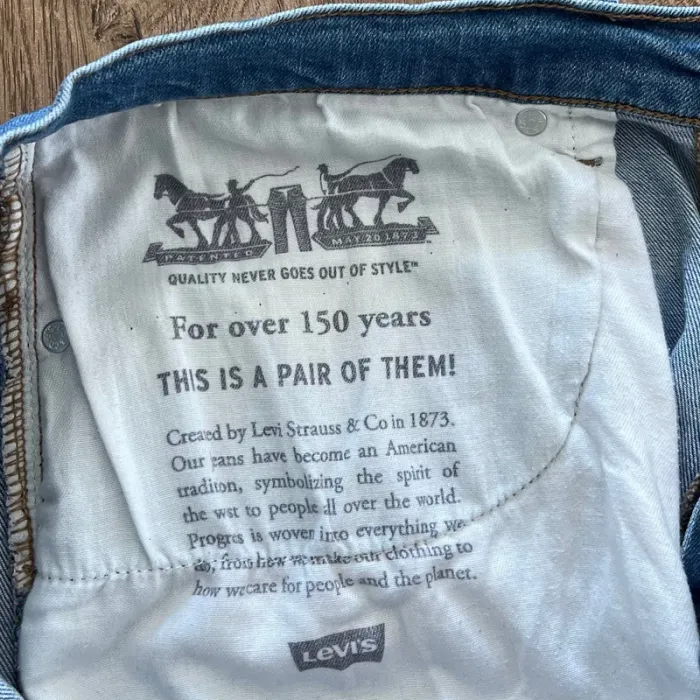 Jean/pantalon bleu Levi's 505 pour homme, taille : W 36 L 32 (46 taille française) - photo numéro 6