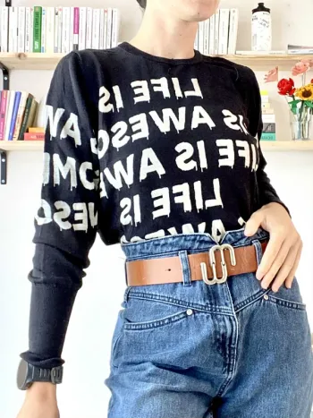 Top Desigual "Life is Awesome" en taille M - Très bon état