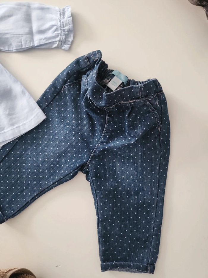 Ensemble chemisier et jean Obaïbi - photo numéro 5