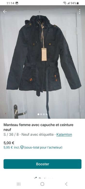 Manteau femme neuf