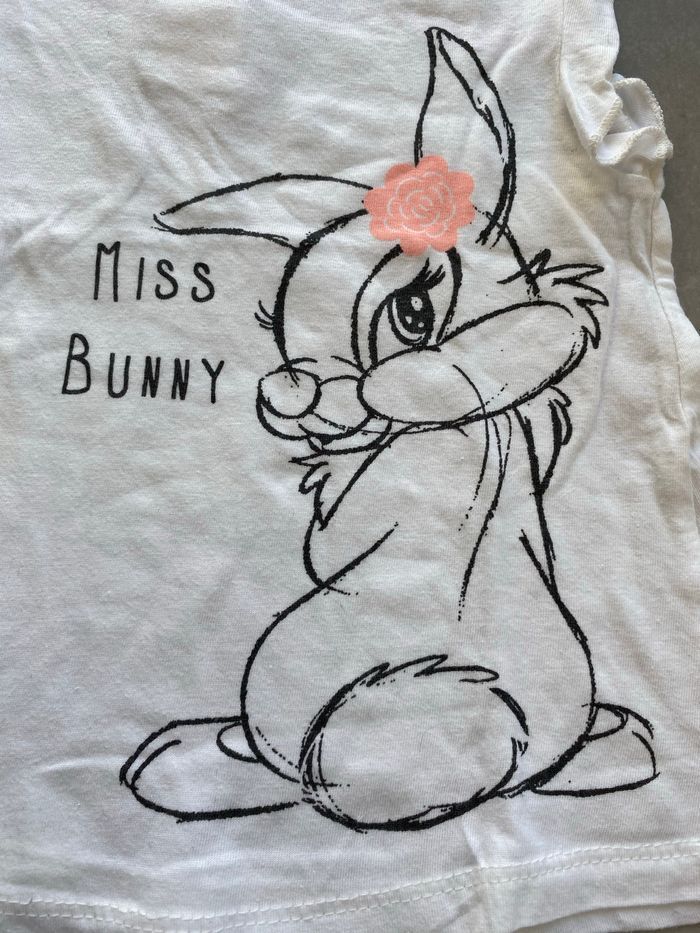 Tee shirt Miss Bunny Pan Pan Neuf 24 mois - photo numéro 3