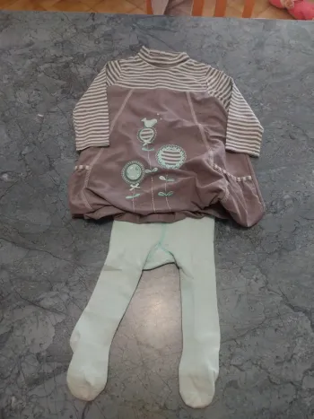 Ensemble 3 pièces robe 12 mois