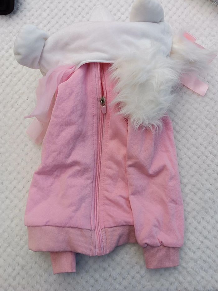 🔸 Peluche/ Sweat à capuche zippé Disney Marie 3 ans🔸 - photo numéro 9