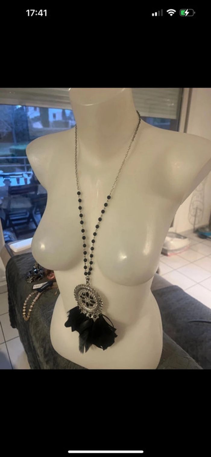Collier long attrape rêve vintage - photo numéro 3