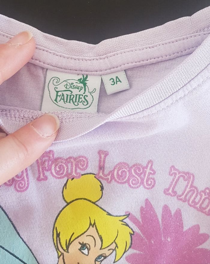 T-shirt ml Clochette Disney 3 ans - photo numéro 2