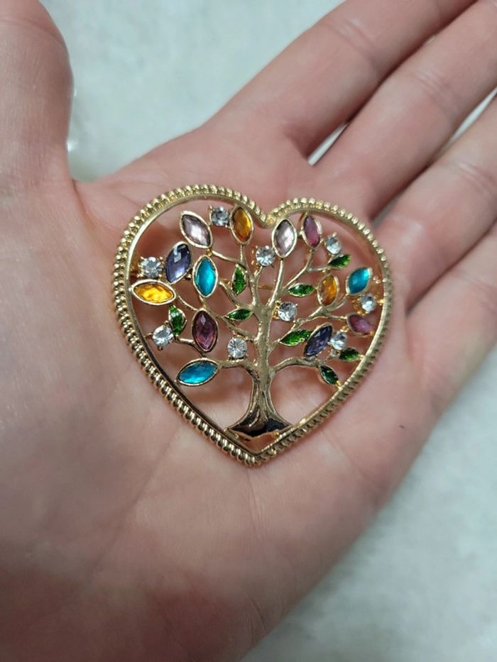 Arbre de vie coeur multicolores - photo numéro 3