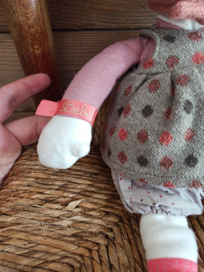 Peluche poupée les coquettes Moulin roty tbe - photo numéro 7