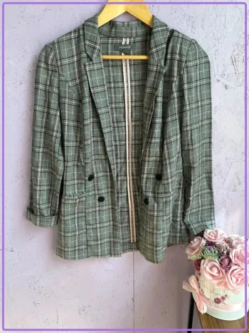 Blazer à carreaux Primark