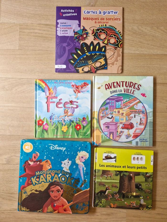 Lot de livres sonores, scintillants, à interactions pour enfants 2/4 ans