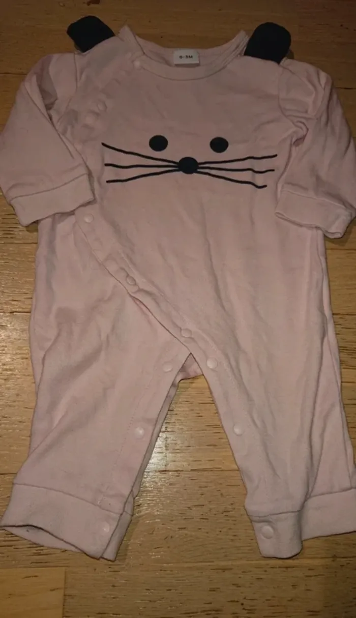 Pyjama souris rose