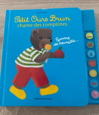 Livre musical petit ours brun