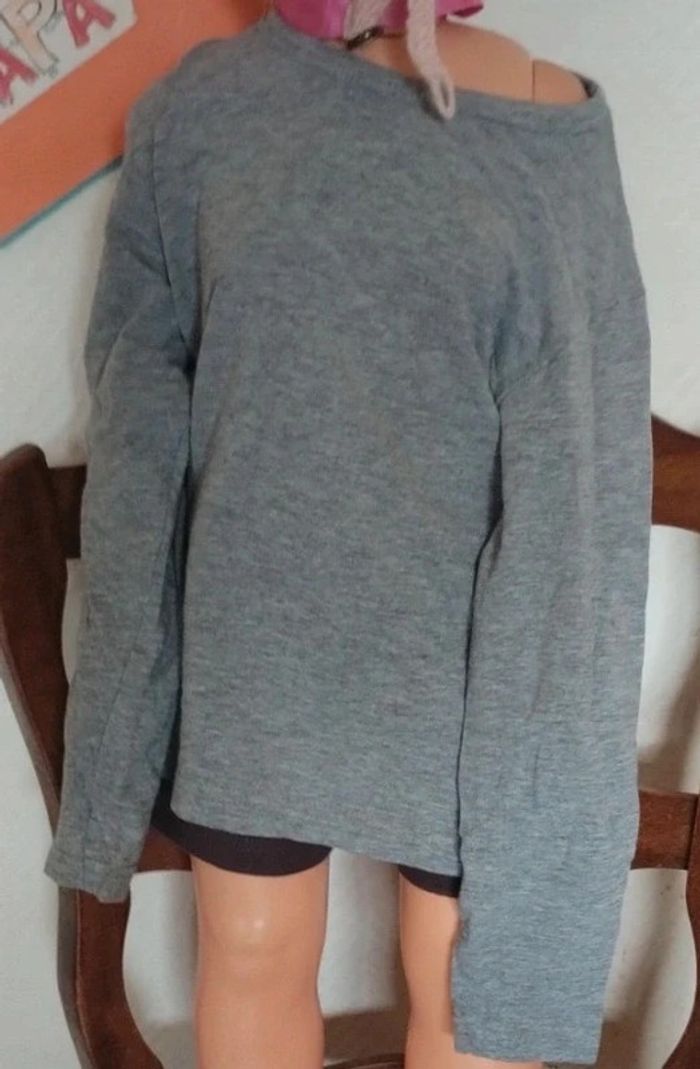 Tee shirt manches longues uni - photo numéro 3