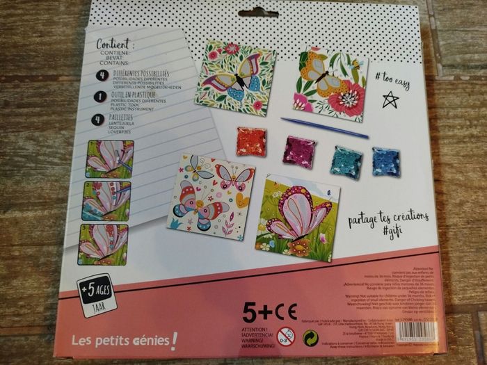 Jeu créatif, kit créatif pour enfants, sequins, Gifi, neuf sans étiquette - photo numéro 2
