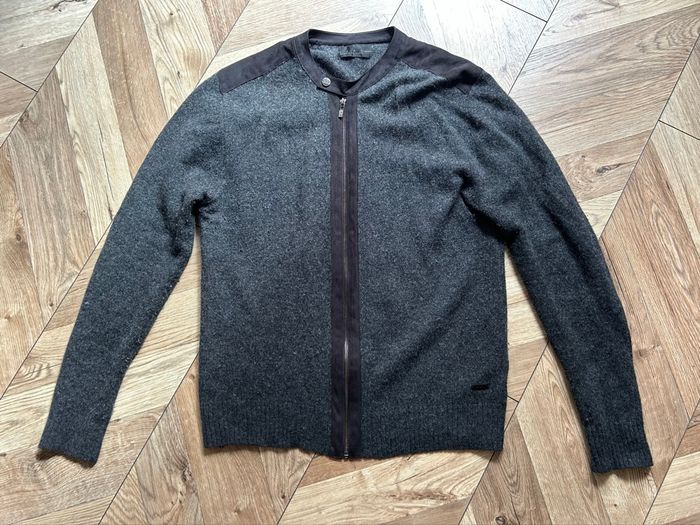 Cardigan Zippé ZAC Black Edition - Laine d'Agneau - Gris Anthracite