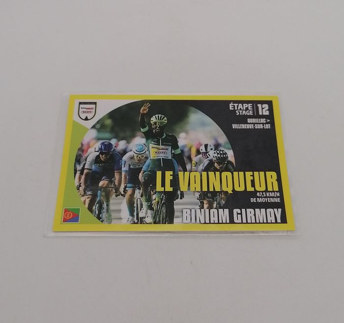 Panini sticker Tour de France 2024 n° T12 Biniam Girmay. - photo numéro 2