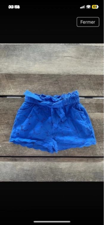 Short bleu électrique TAO 