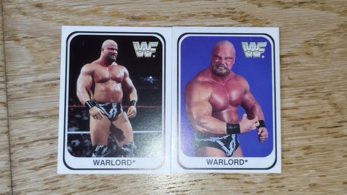Lot carte 1991 Merlin WWF Italian Warlord Wrestling Trading Cards