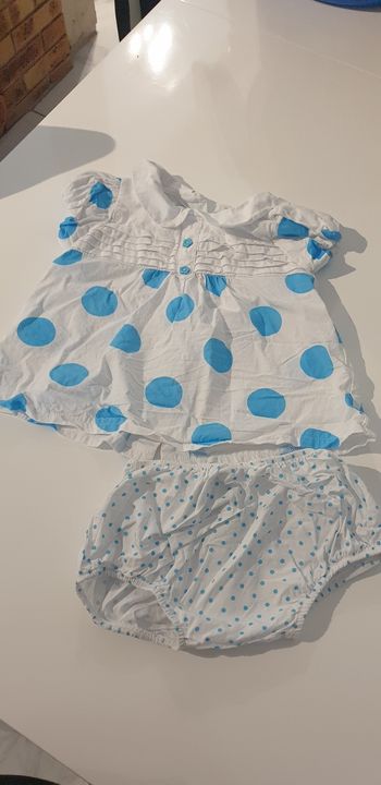 Robe à pois avec bloomer