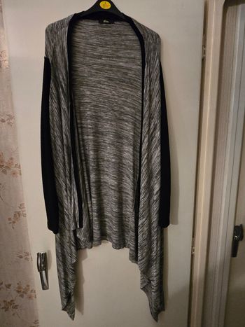 Gilet long gris