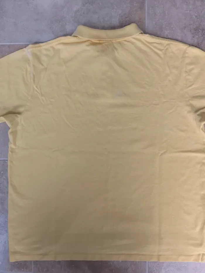 Polo Ralph Lauren homme 2XB jaune logo marine état moyen - photo numéro 15