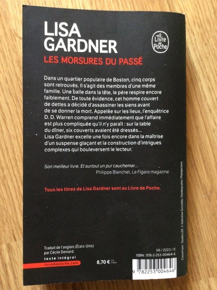 Livre de Lisa Gardner "les morsures du passé" - photo numéro 2