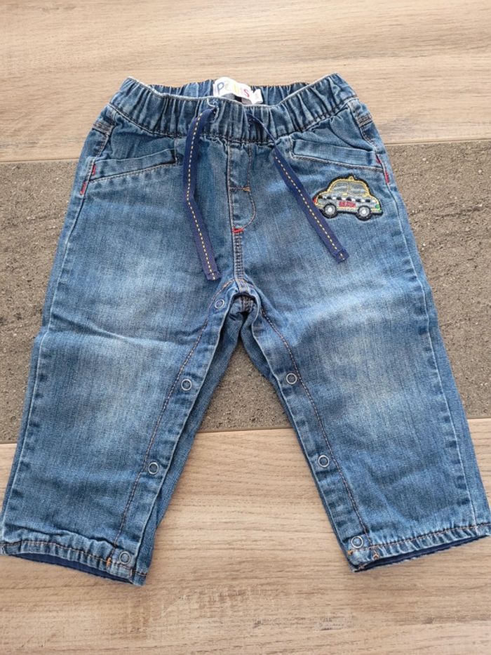 Tee-shirt manches longues + jeans - la compagnie des petits 9 mois - photo numéro 2