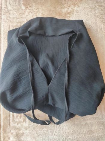 Khimar long , hijab à nouer noir