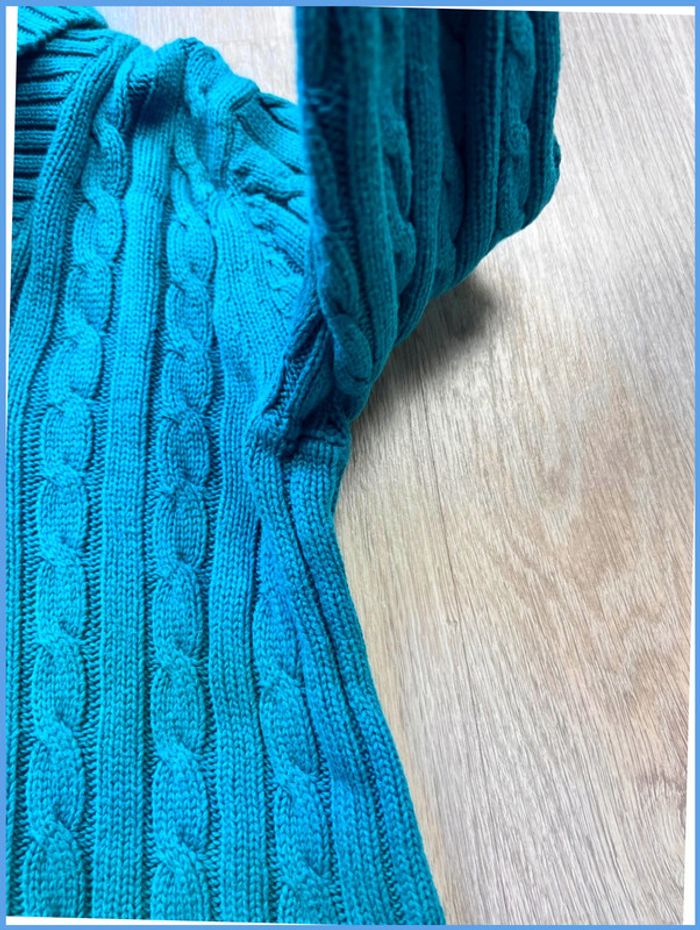 Pull col roulé Femme avec Torsade L.L. Bean Turquoise Taille XS - photo numéro 12