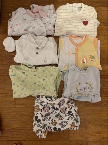 Lot de 7 pyjamas 6 mois manche longues