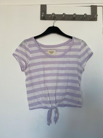 Haut court noué et rayé Abercrombie L