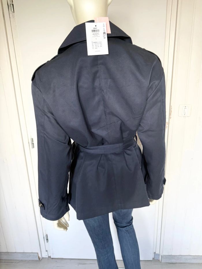 Trench court ONLY – Taille L – bleu marine – Neuf avec étiquette - photo numéro 7