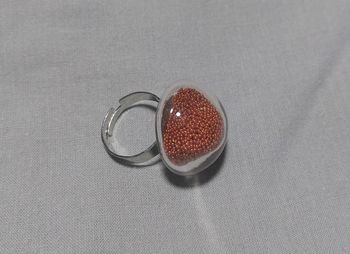 Bague avec dôme verre