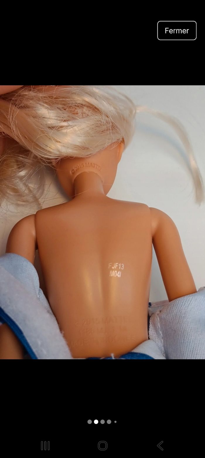 Poupée mattel barbie tenue sport tête 2015 corp 2015 fjf13
Poupée et ensemble compris - photo numéro 6