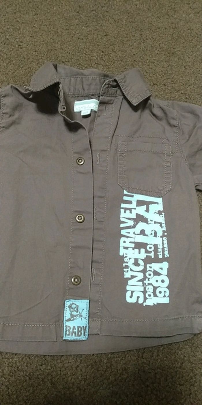 chemise marron kimbaloo - photo numéro 2