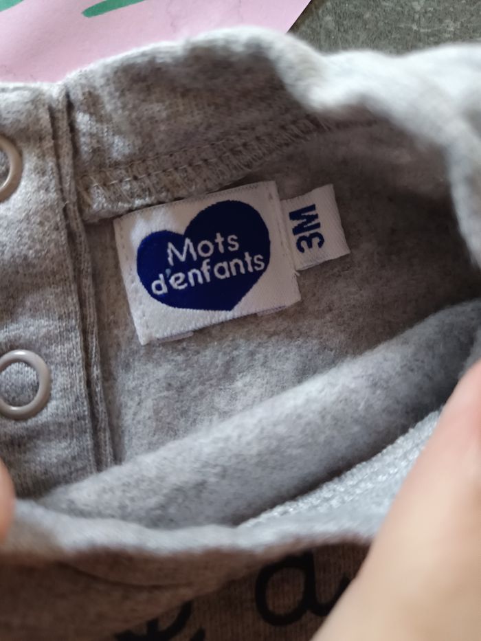 Sweat "bébé à croquer" 3 mois - photo numéro 3