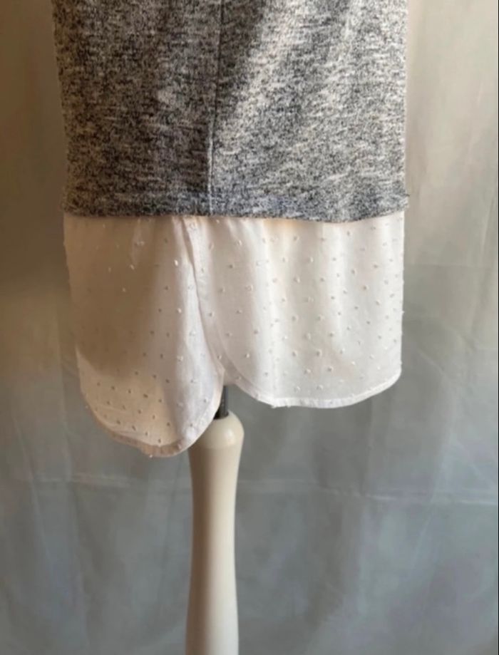 Pull chiné noir et blanc Fashion Express taille 38 / M - photo numéro 6